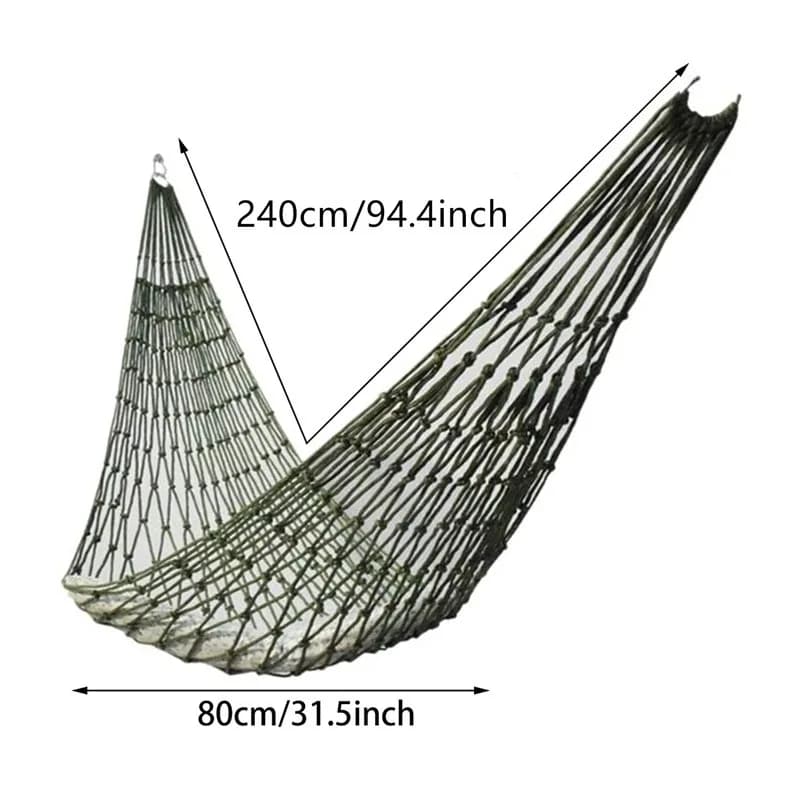 Hamac en maille audacieuse, ULen nylon, hamac simple, meubles d'extérieur, camping, fournitures de p