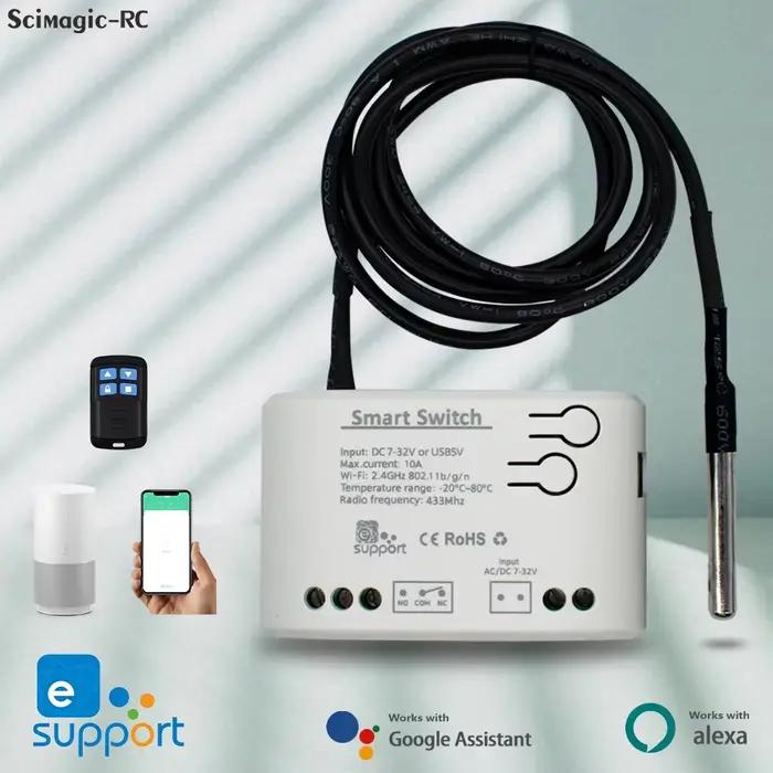 Commutateur de température intelligent WiFi avec moniteur de consommation d'énergie