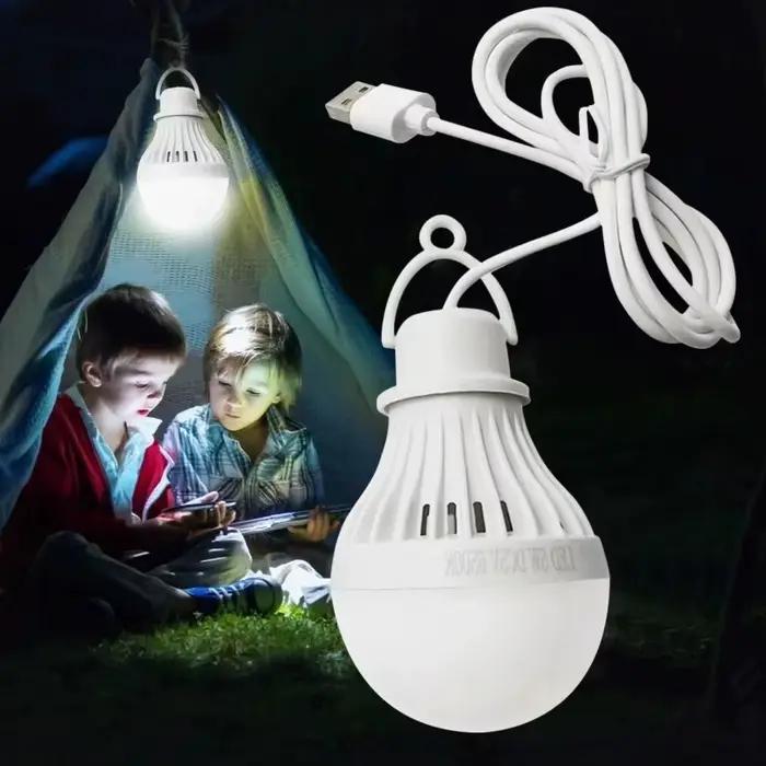 Ampoule USB LED DreammingLighting Boule 925 Lumens Blanc Froid Portable Mini Lampes Camping Lecture Bureau Randonnée Jardin Occasions Spéciales