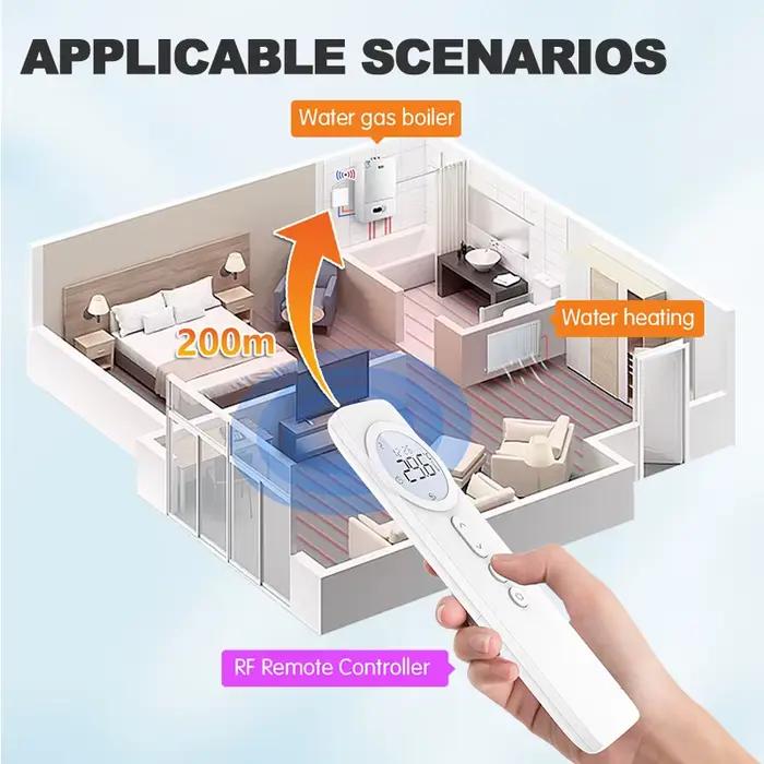 Thermostat numérique WiFi sans fil RF 220V