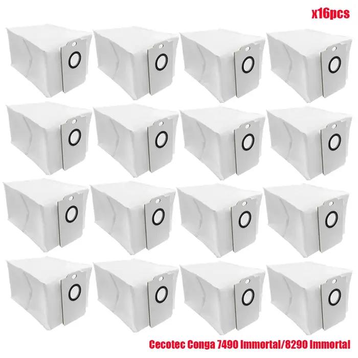 Sacs à poussière de remplacement pour aspirateurs Cecotec Conga 7490 Immortal 8290 Immortal Kabum Smart 900 tissu gris clair orange jaune clair kaki foncé prune vert clair occase ménage offrir
