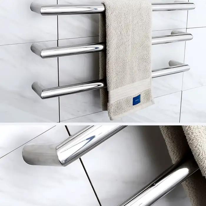 Sèche-serviettes thermostatique électrique en acier inoxydable