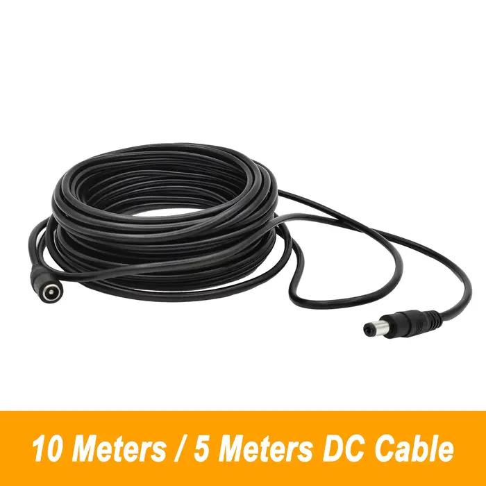Câble d'extension d'alimentation 5M 10M DC12V, connecteur mâle à femelle 5.5mm x 2.1mm pour lampe LE