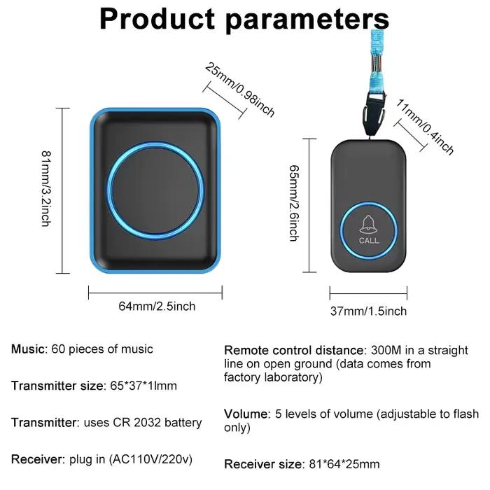 Sonnette sans fil pour personnes âgées