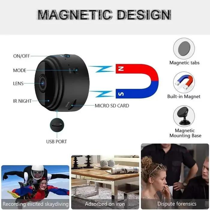 Caméra de surveillance intérieure WiFi HD 1080P