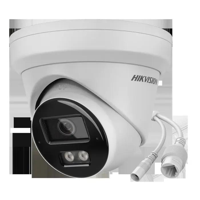 Caméra réseau tourelle fixe Hikvision DS-2CD2383G2-LI2U 8MP 4K AcuSense Smart Hybrid Light POE avec double microphone intégré pour la surveillance