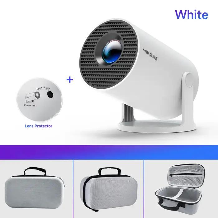 Projecteur magnétique HY300 Pro 8K Android 14 double Wifi6 290ANSI Allwinner H726 BT5.4 1080P 1280*720P