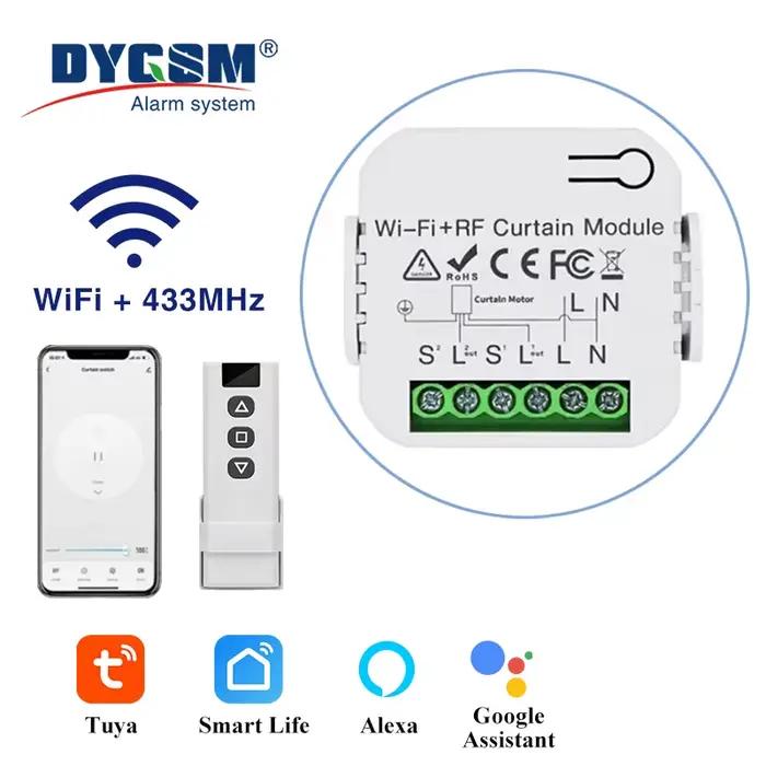 Wifi Connecté Volet Interrupteur Tuya Smart Rideau Module Stores Moteur 433Mhz Télécommande Pour Alexa Google Accueil