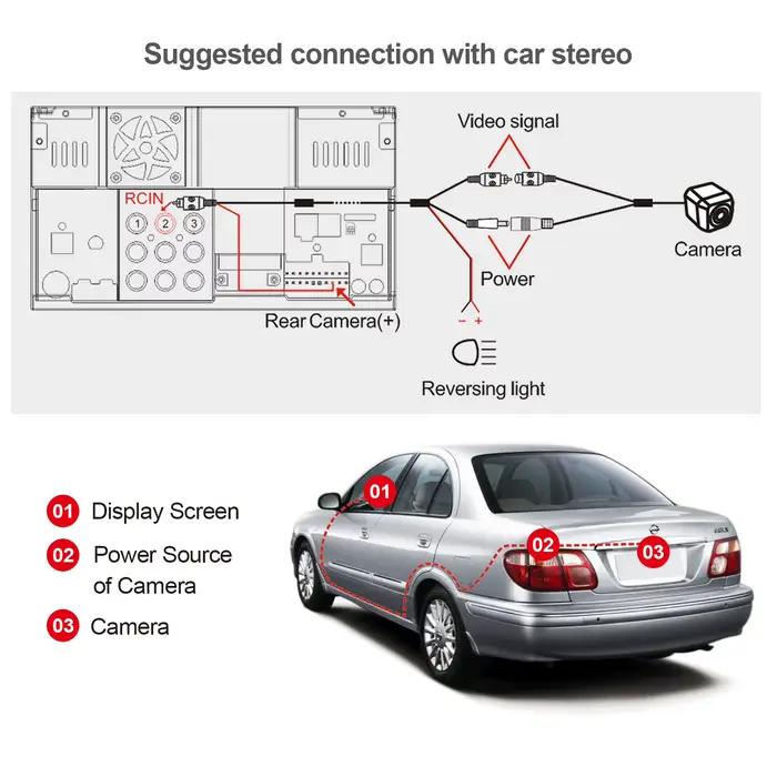 Caméra de recul HD 720P pour voiture
