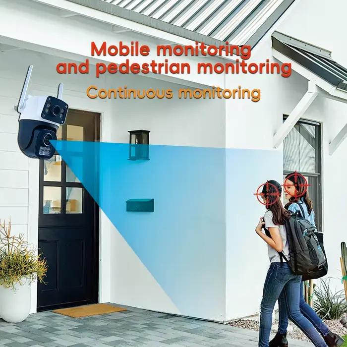 Caméra de surveillance extérieure sans fil WiFi 8MP 4G avec carte SIM