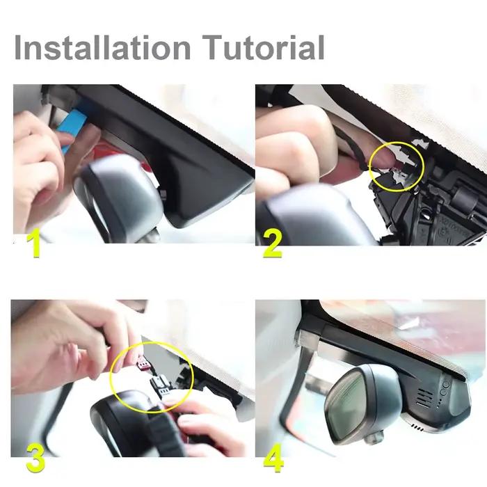 Caméra de tableau de bord Fitcamx 4K pour châssis BMW série 1/2/3/4/5/6/7 F et X1-X7 M