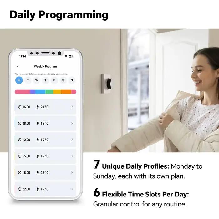 Thermostat intelligent Beok Tuya pour chauffage au sol
