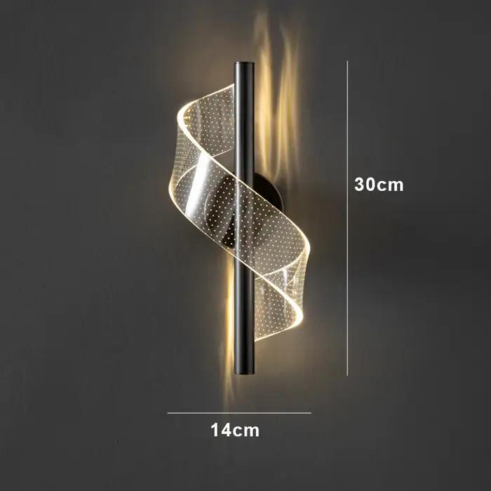 Applique murale LED au design nordique moderne