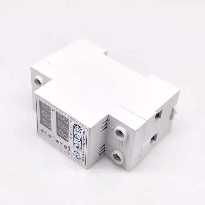 AVP 40A 63A 230V protecteur de réenclenchement de courant de surtension protection sous-tension avec double affichage numérique 40A 63A 80A 220V