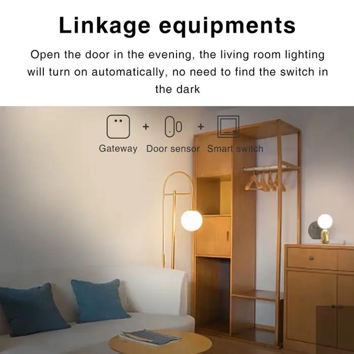 Capteur de porte SECUGARD Zigbee détecteur ouvert et fermé pour maison intelligente application Smart Life surveillance en temps réel portes fenêtres sécurité protection occasions spéciales à offrir