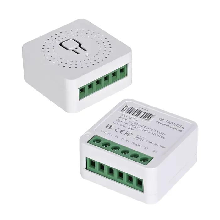 Tasmota Matter MQTT Mini relais ESP32C3 surveillance du consommation 16A fonctionne avec Home Assistant