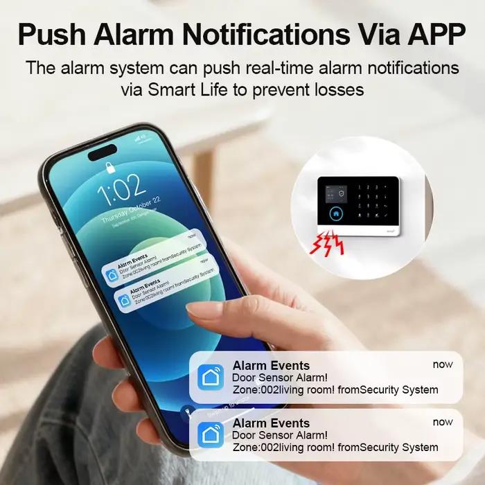 Système d'alarme de sécurité domestique intelligent PGST WIFI GSM
