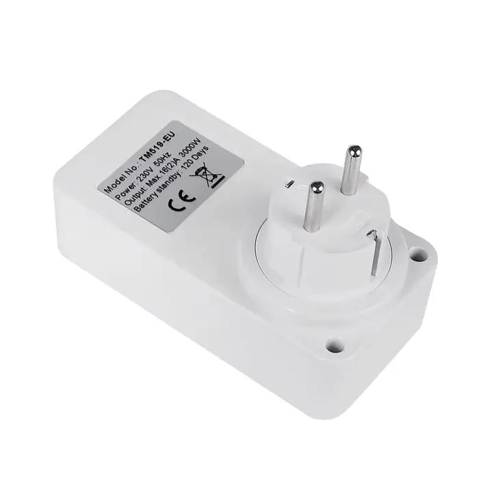 Minuteur programmable numérique LCD multifonctionnel avec écran LCD pour prise EU, UK, BR, US, IL, IT, 20 programmes on/off pour usage domestique et professionnel
