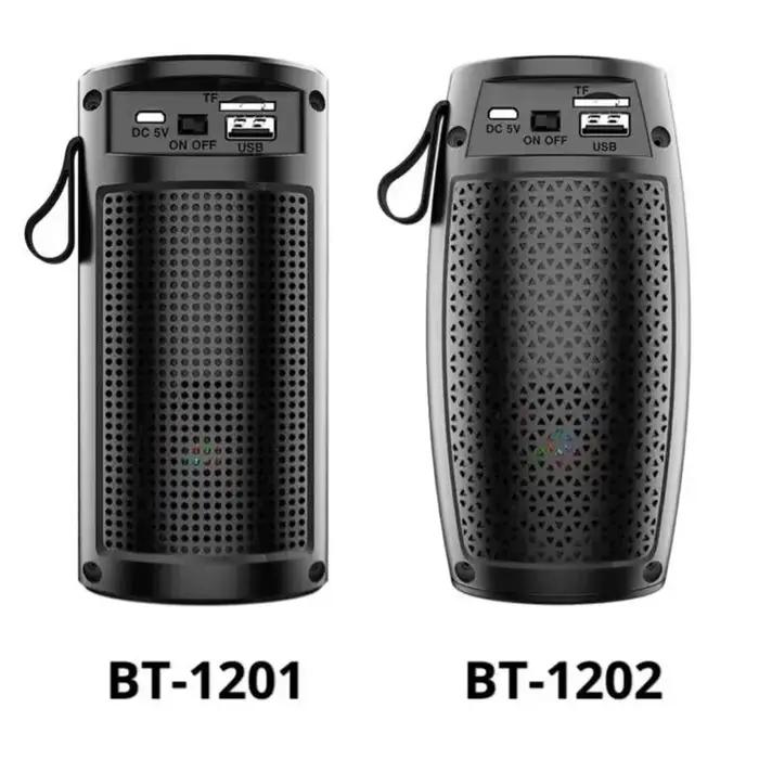 Haut-parleur Bluetooth LANFY BT-1202 avec spectacle de lumière LED 360 coloré pour ambiance festive et musicale à la maison