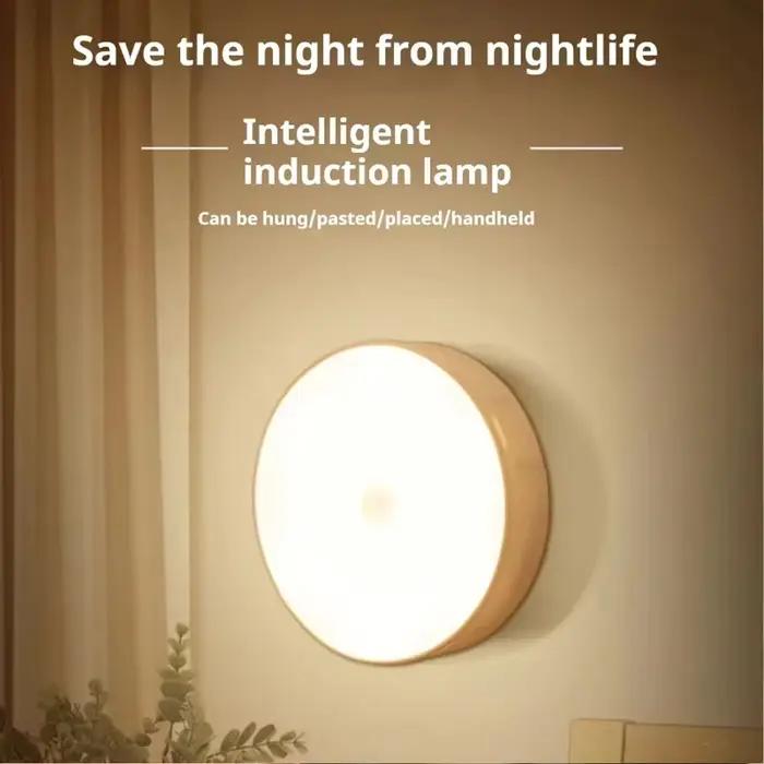 Veilleuse sans fil LED capteur de mouvement lampe USB rechargeable magnétique pour chambre placard cuisine allée tube détecteur ampoule occasionnelle