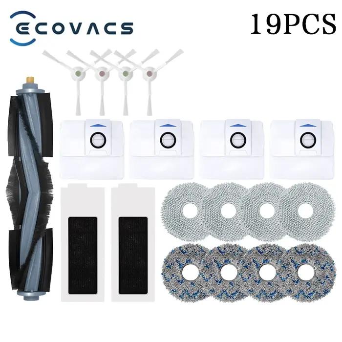 Accessoires Ecovacs Deebot T20 OMNI T20 T20e T20 Pro Brosse Principale Brosses Latérales Lingettes Nettoyage Filtre HEPA Sac Poussière Pièces Rechange Occasions Spéciales
