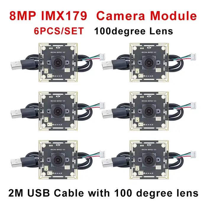 HBVCAM IMX179 module de caméra 100 degrés 8MP 30fps avec câble de 2 m pour système de marquage Autodarts