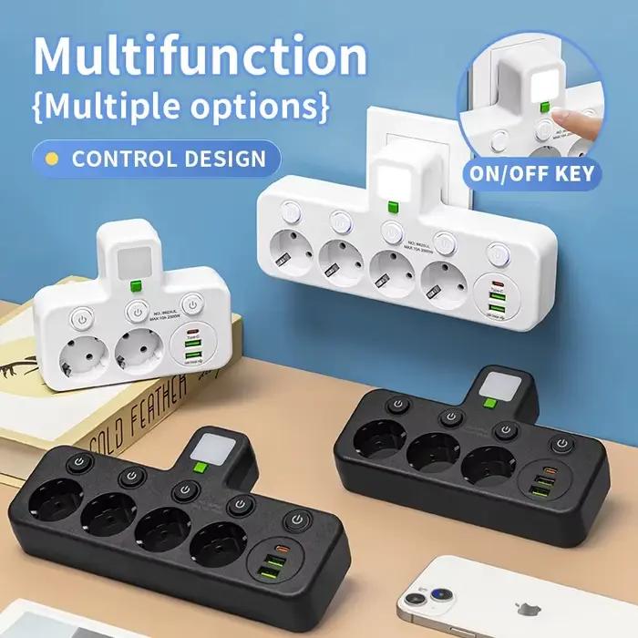 Prise électrique EU à 5 prises