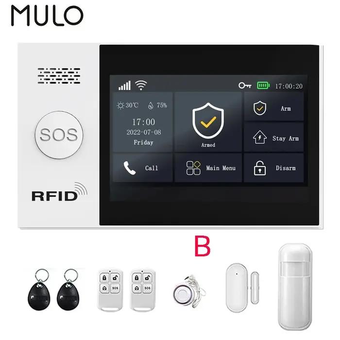 Système d'alarme de sécurité domestique intelligent PGST 4G GSM WIFI