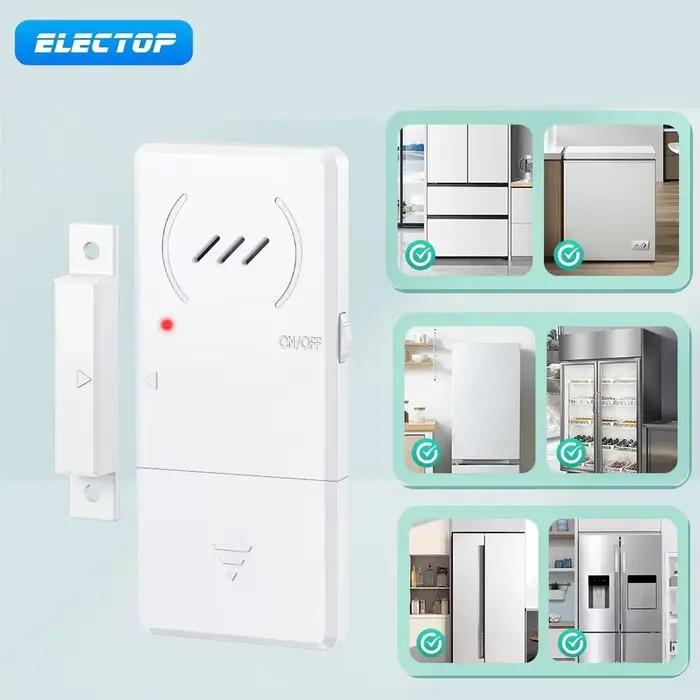 ELECTOP Alarme de porte de réfrigérateur Capteur de sécurité magnétique Alarmes d'ouverture de Windows Retardement de
