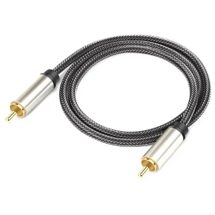 Câble coaxial numérique avec connecteurs plaqués or 24K