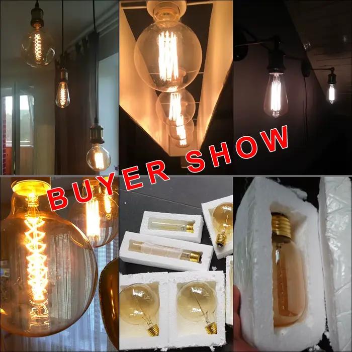 Ampoule Edison rétro Vintage E27 40w 220v, Ampoule Vintage, lampe Edison à Filament, ampoule à incandescence, lampe rétro, décoration intérieure