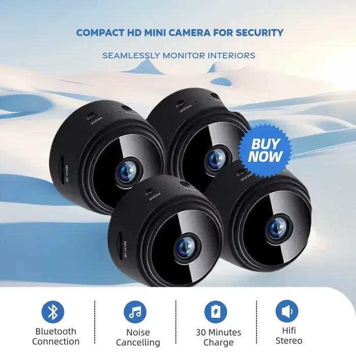 Mini caméra de surveillance A9 Full HD 1080P sans fil avec batterie intégrée pour surveillance discrète et efficace à domicile ou en entreprise