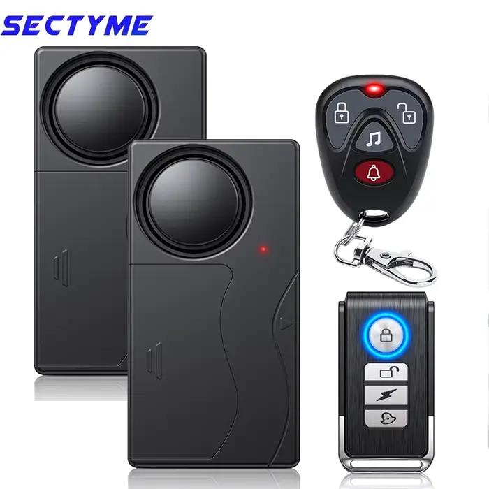 Alarme de sécurité sans fil à télécommande pour maison et véhicules avec mode sonnette et panique