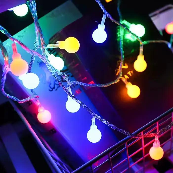 Guirxiété lumineuse boule LED alimentée par batterie USB
