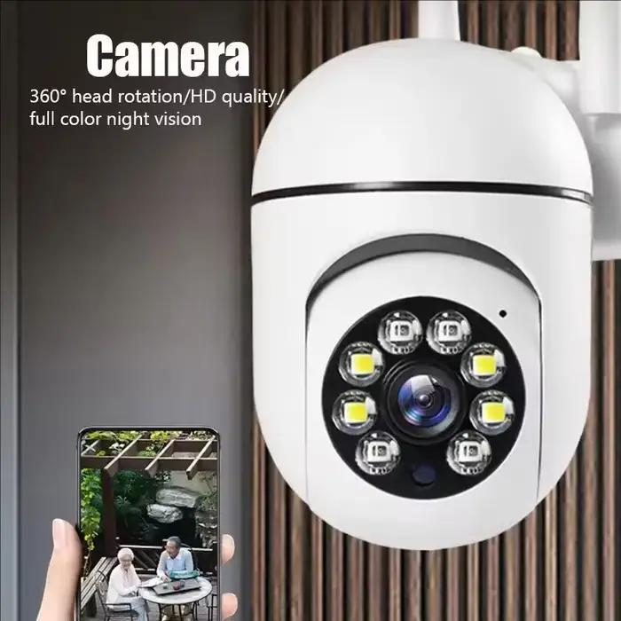 Caméra de surveillance extérieure 8MP PTZ Wifi IP dôme haute définition suivi humain par IA audio bidirectionnel pour maison entreprise et cadeau de sécurité