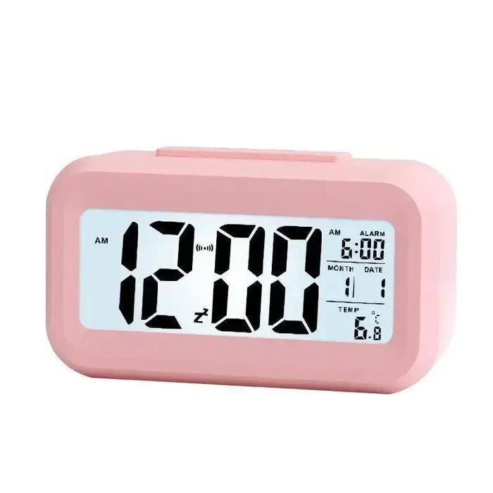 Réveil numérique LCD avec thermomètre calendrier