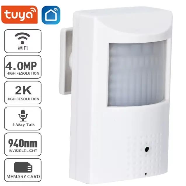 Caméra WiFi mini Tuya pour surveillance intérieure haute définition avec détection de mouvement et audio bidirectionnel pour une maison plus sécurisée et connectée