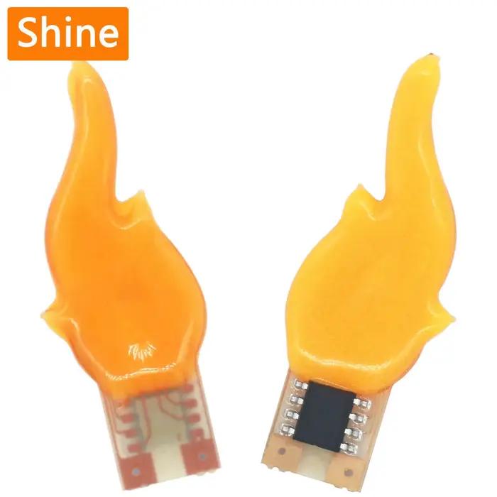 LED DC3v 5v bougie flamme lampe cob DC3.7v LED ampoule Diode fête Camping décoration maison ampoule