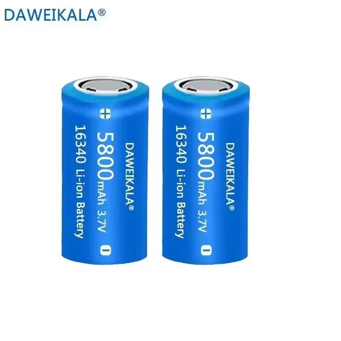 2022NEW CR123A RCR 123 ICR 16340 batterie 5800mAh 3.7V Li-ion batterie Rechargeable pour caméra de sécurité Arlo L70