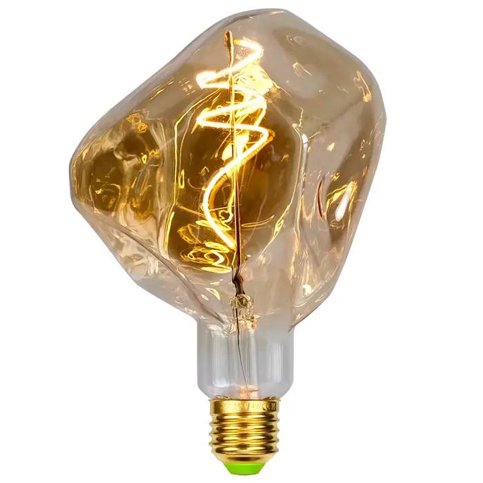 TIANFAN Edison ampoule Led grande pierre G125 4W Dimmable 220-240V E27 2000Kelvin ampoule décorative