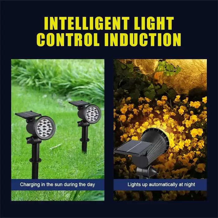 Lumières solaires de paysage 9LED
