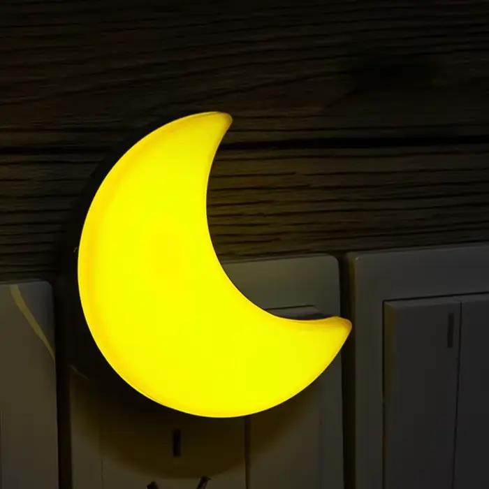 Veilleuse lune mur décorative chambre enfant douce lumière blanche ou jaune occasion pépinière couloir chambre à coucher