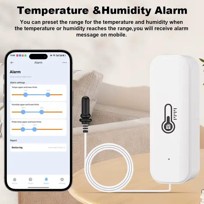 Capteur de température et d'humidité WiFi Tuya