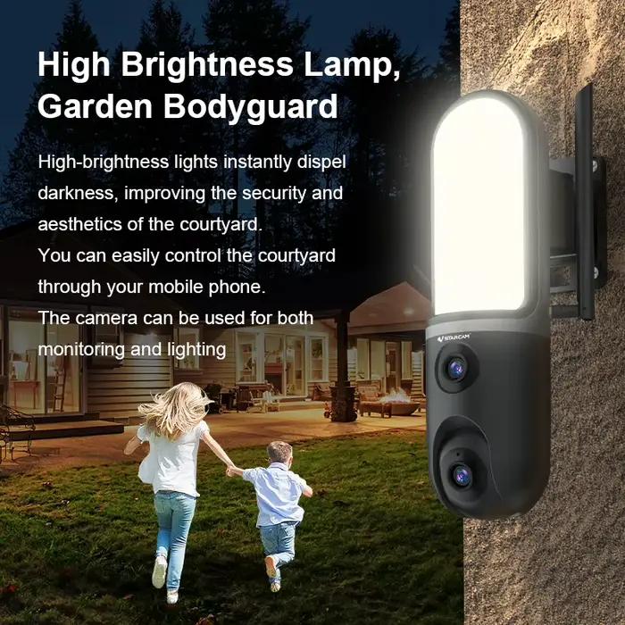 Vstarcam FC4 o-kam APP 6MP projecteur couleur double lentille IP dôme caméra pour cour lampadaire AI détection humanoïde Monito