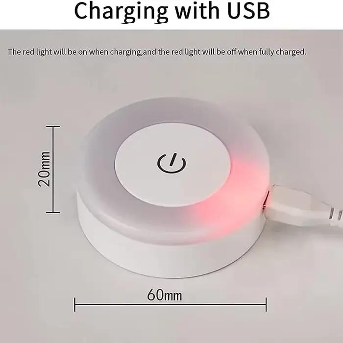 Veilleuse LED rechargeable par USB portable pour éclairage salon chambre bambins ambiances douces occasions spéciales recharge USB polyvalente ABS PC LED bleu marron orange