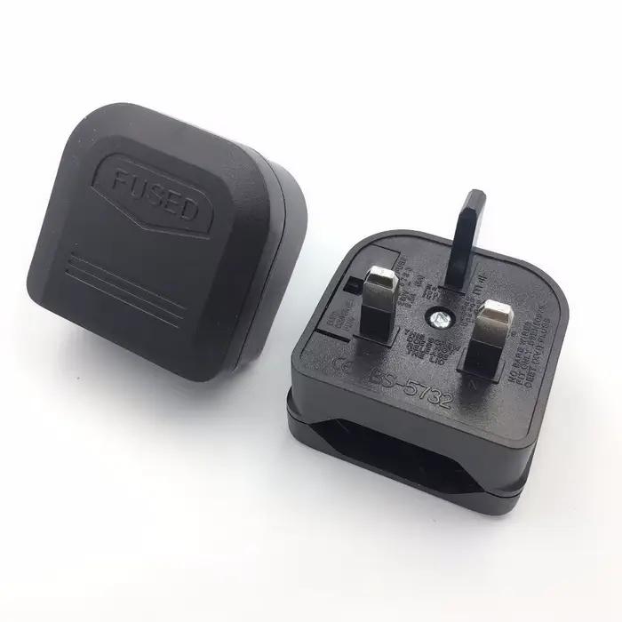 Adaptateur de prise Euro EU vers UK avec fusible 3A/5A/13A