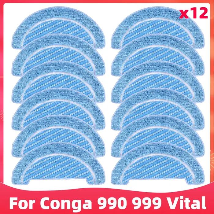 Pièces de rechange pour aspirateur robot Cecotec Conga 990 Vital et 999 Vital avec filtre HEPA et brosse latérale principale en plastique pour un nettoyage efficace et personnalisé