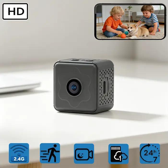 Caméra de sécurité compacte nouvelle génération, super petite, portable, sans fil, WiFi, intelligent