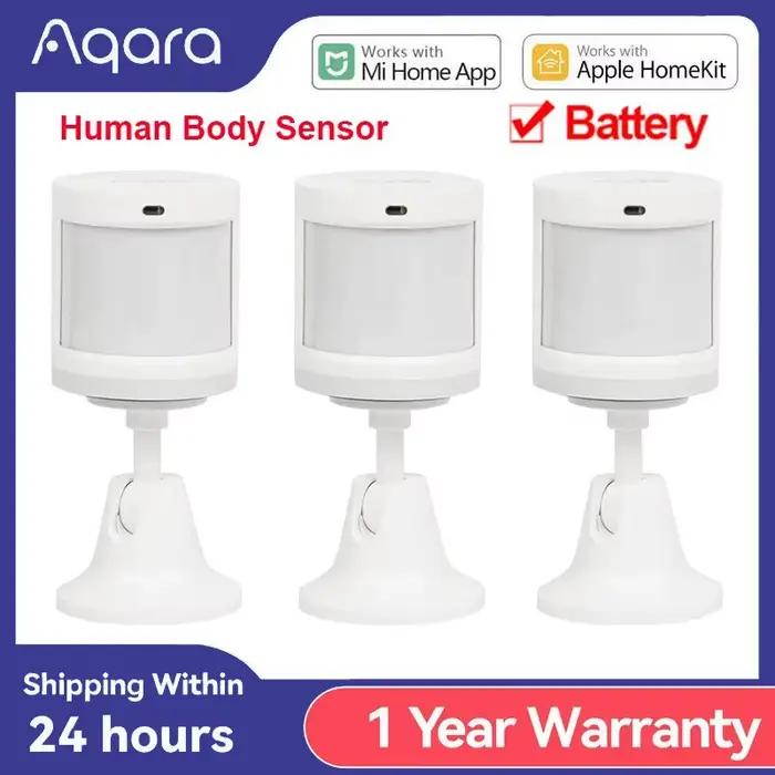 Aqara capteur de mouvement du corps humain intelligent sans fil ZigBee sécurité système d'alarme maison intelligente