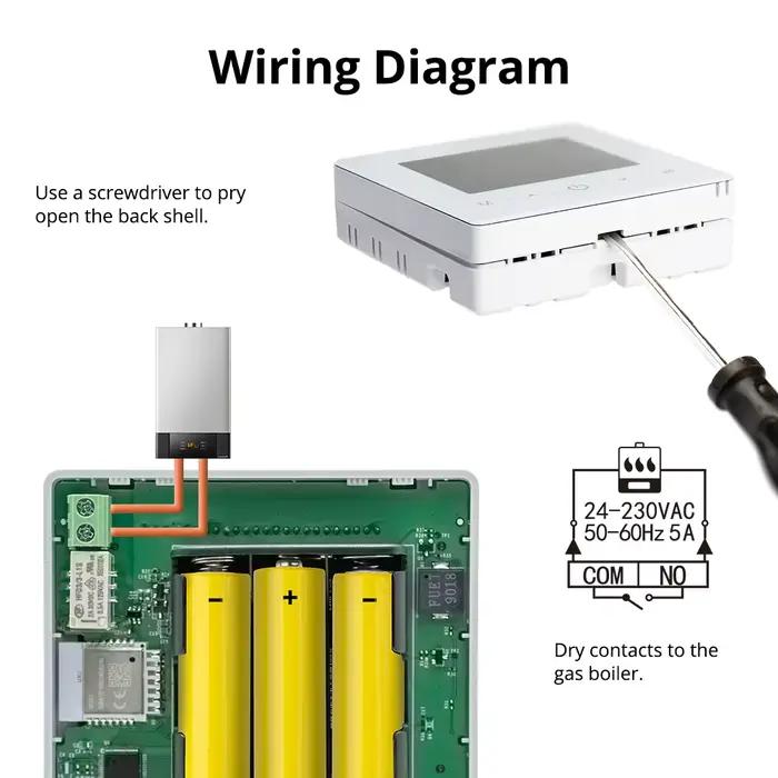Thermostat intelligent Beok Smart Home Tuya WIFI